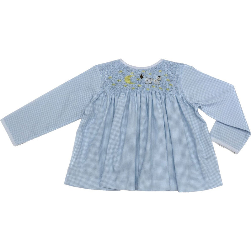 Long Sleeve Smocked Cow Jumps over the Moon