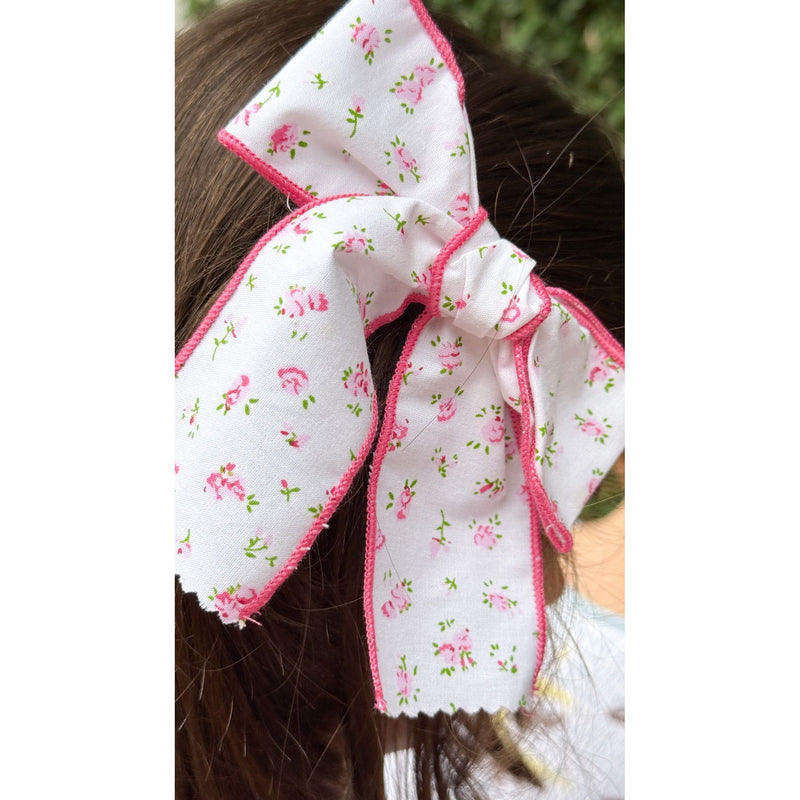 Pink Rose Bow