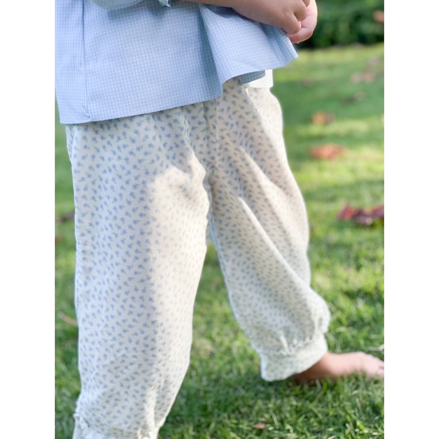 Alice Bloomer - AK Custom Blue Floral Corduroy