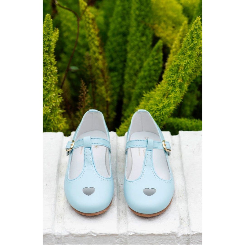 T-Strap Hearts- Blue