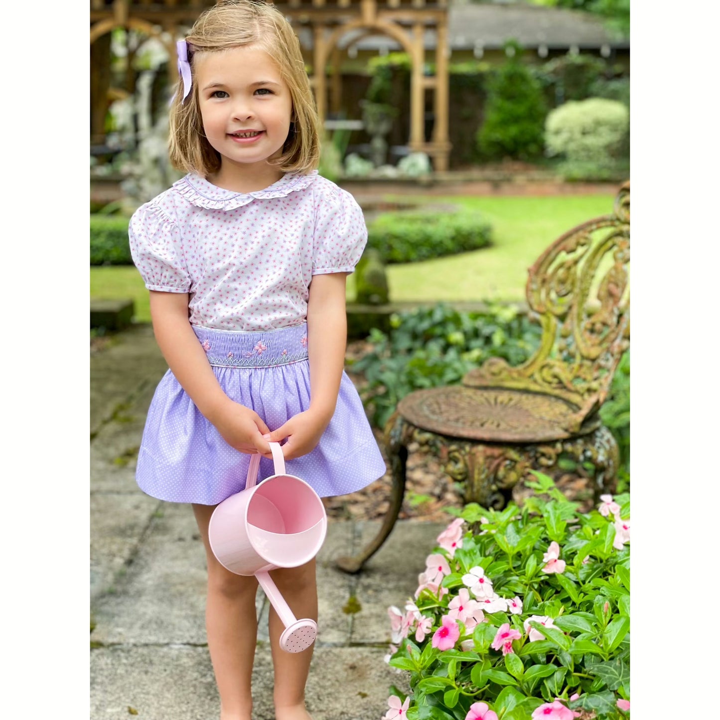 Smocked Butterfly Skirt