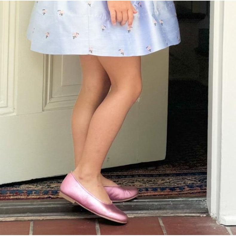 Metallic Lilac Flats