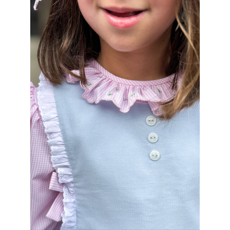 Posie Blouse- Pink Gingham