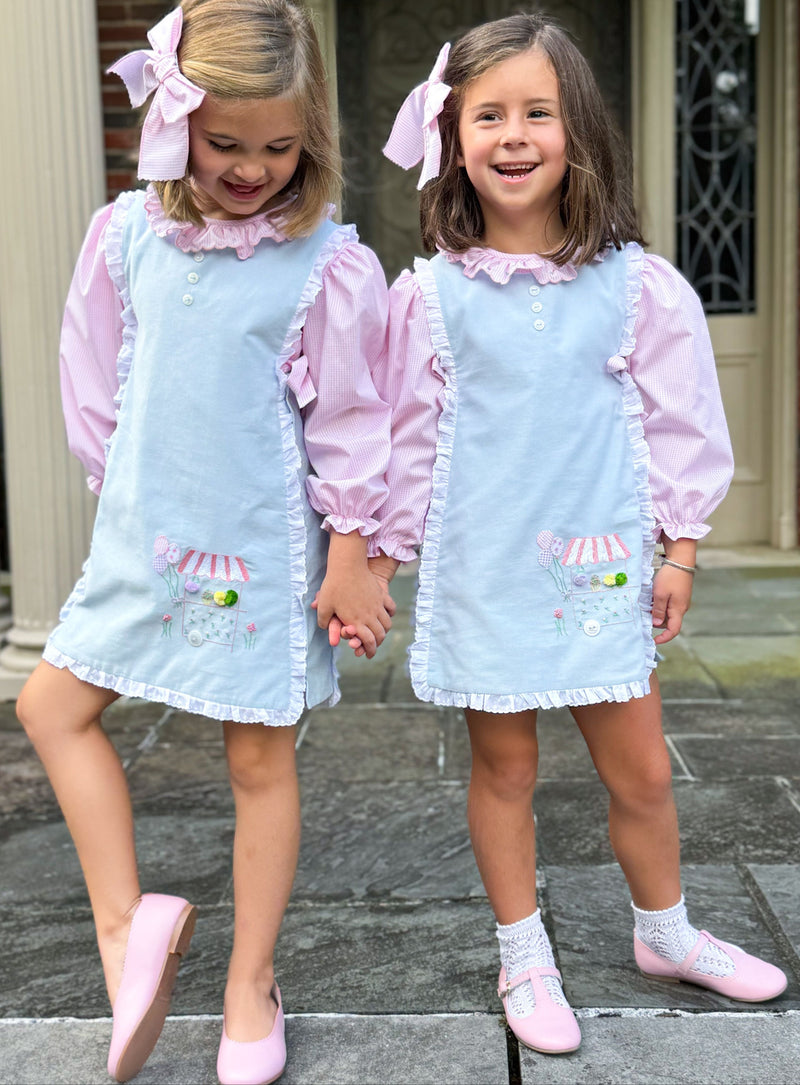 Posie Blouse- Pink Gingham