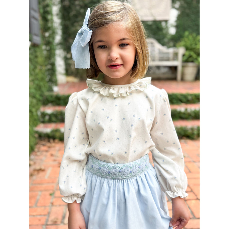 Liv Blouse Blue Posy