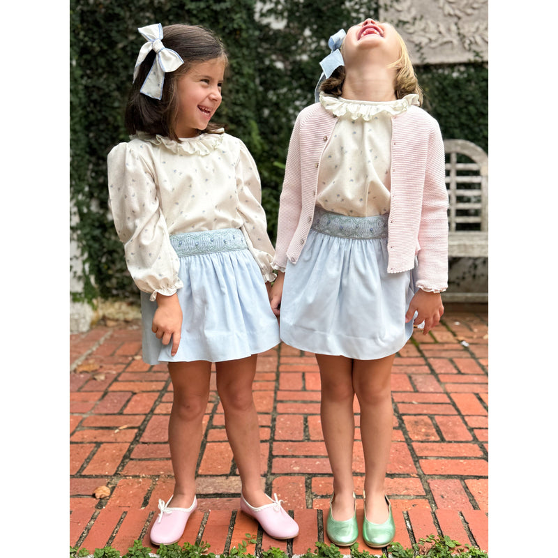 Smocked Posy Skirt