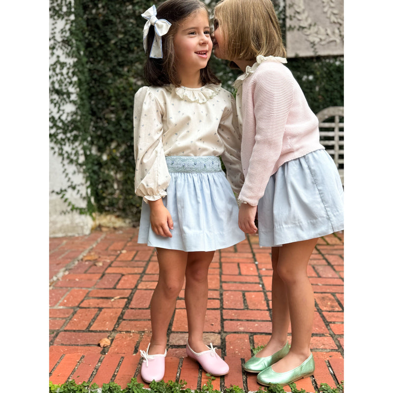 Smocked Posy Skirt