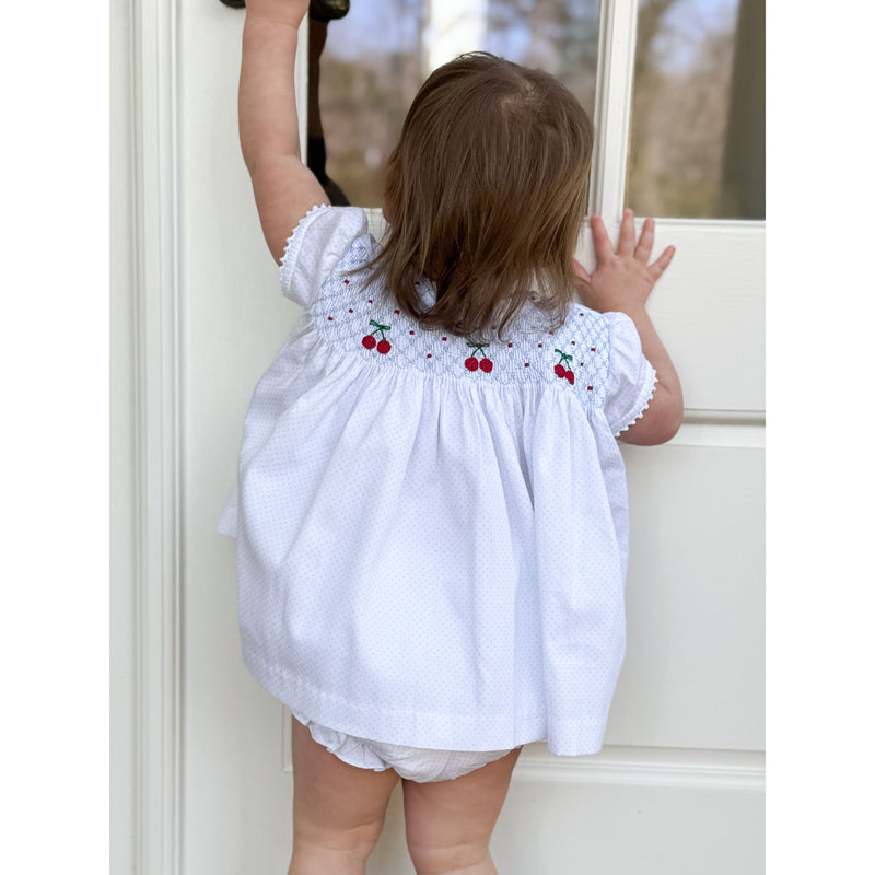 Smocked Cherry Set- Restock