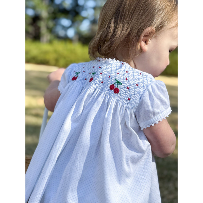 Smocked Cherry Set- Restock
