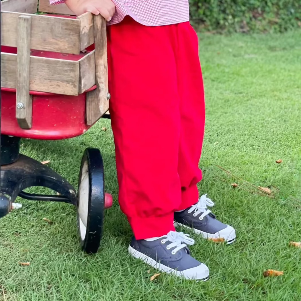 Ford Bubble Pant- Red Corduroy