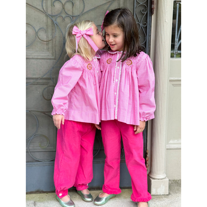 Heart Pocket Pant- Hot Pink