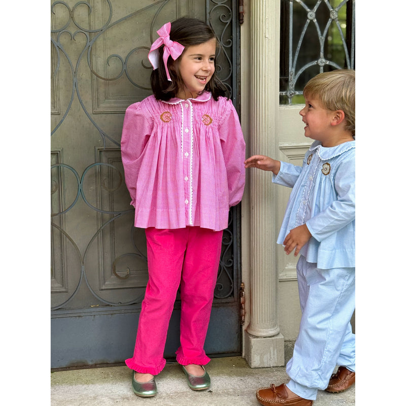 Heart Pocket Pant- Hot Pink