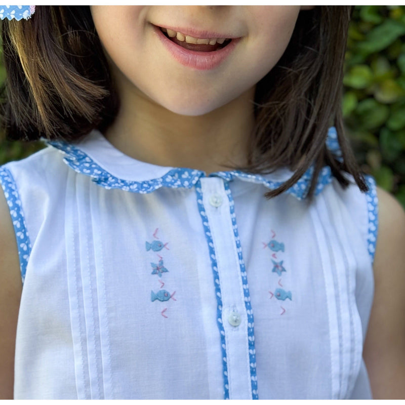 Embroidered Fish Dress