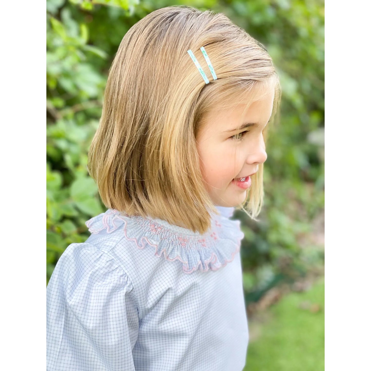 Vintage Mint Hand Painted Barrette