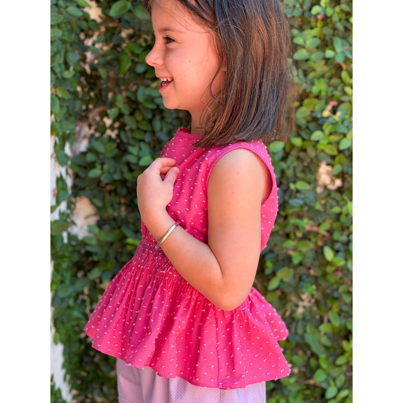 Peplum Plumetti Blouse