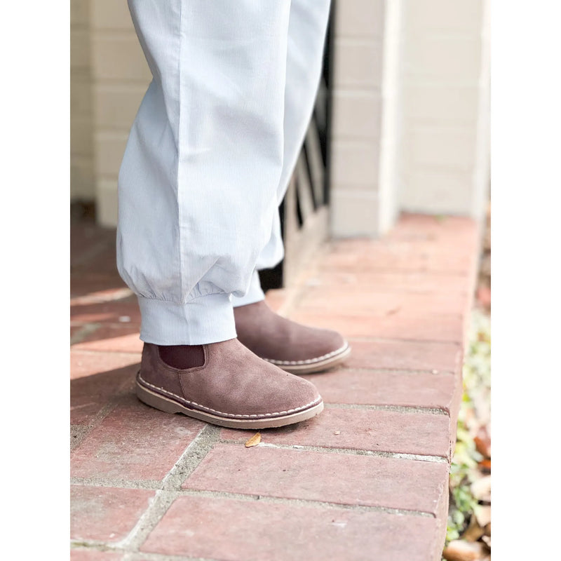 Chocolate Suede Chelsea Boot