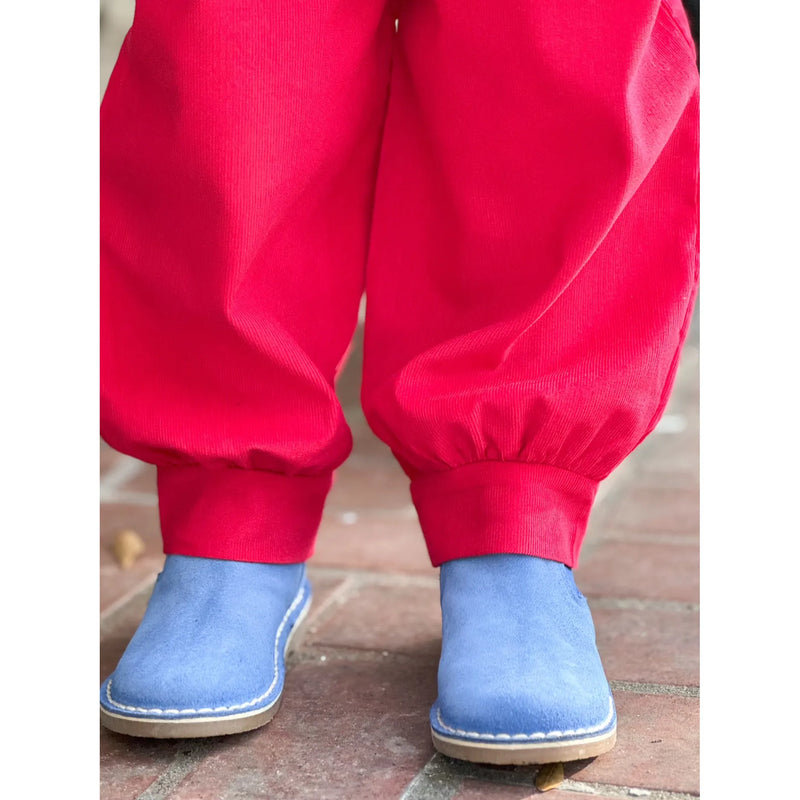 Blue Suede Chelsea Boot