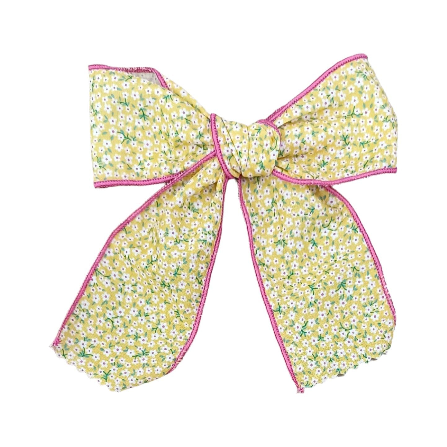 Yellow Floral Bow Pre-Order