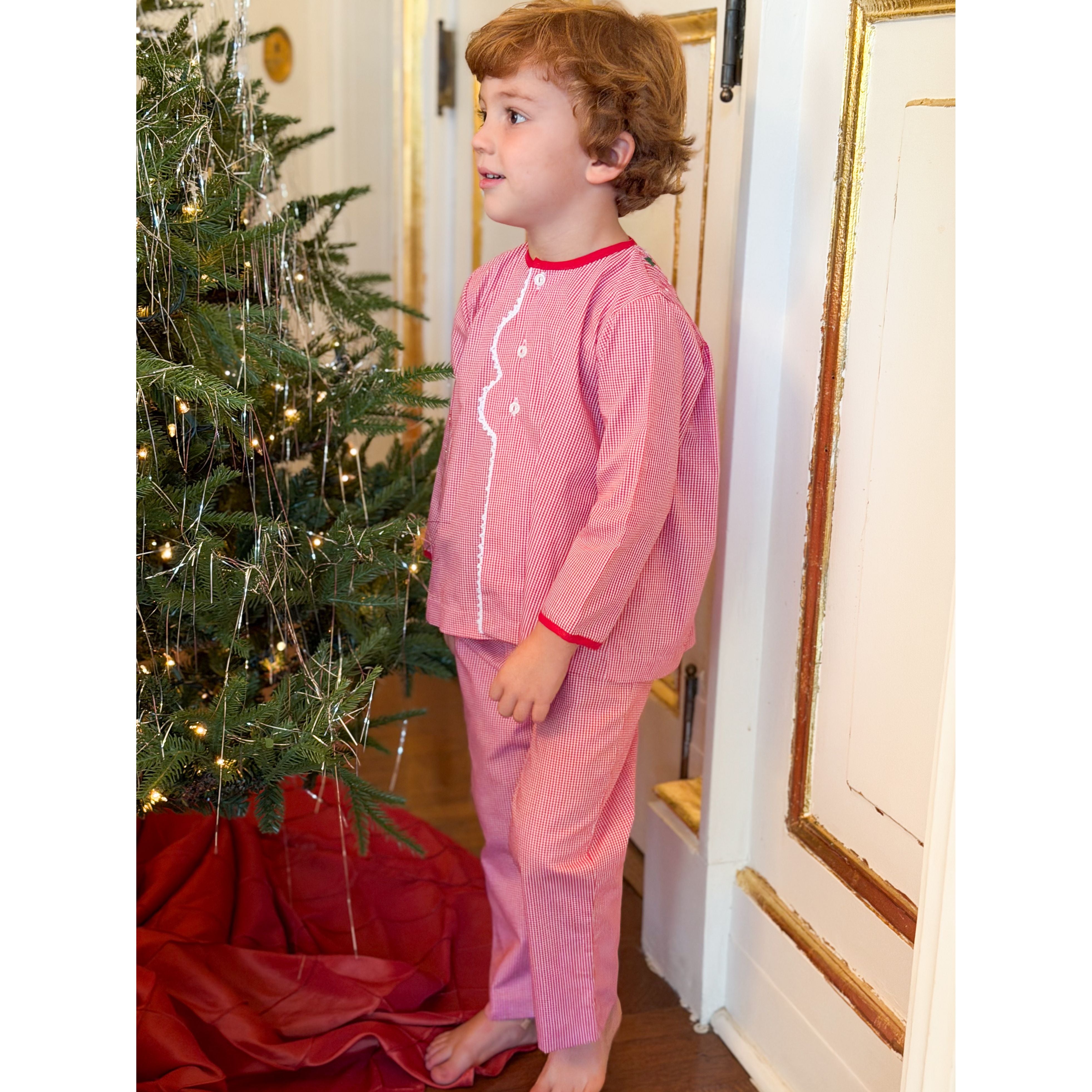 AK Archival Smocked Christmas Trees