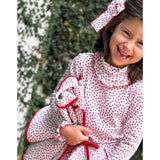 AK Red Flower Turtleneck
