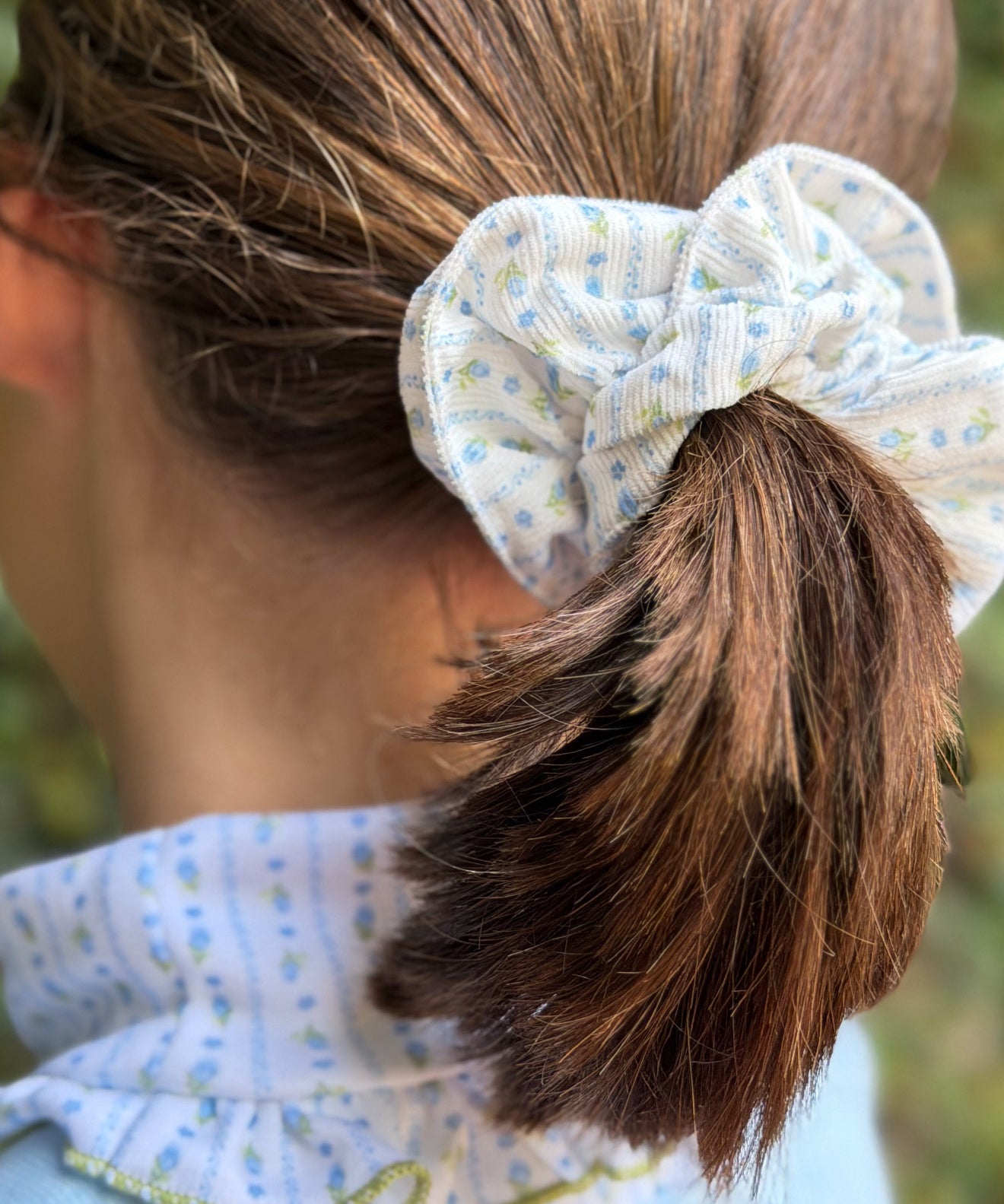 Turtleneck in Blue Posy