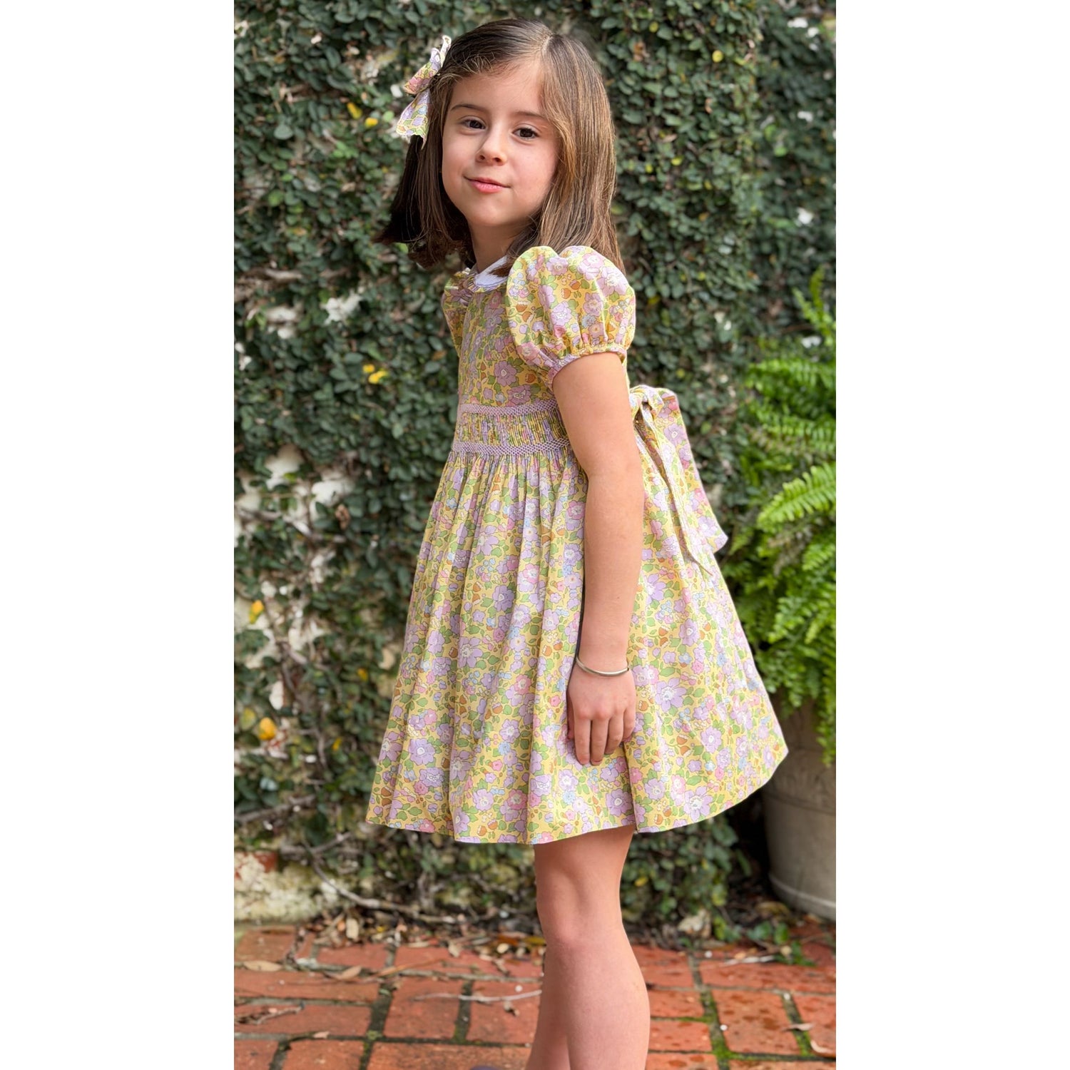 Smocked Waist Dress- Liberty of London