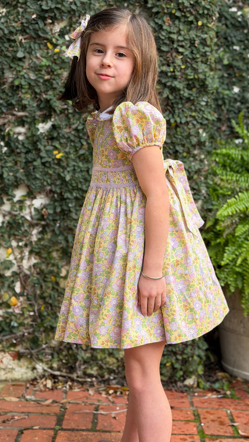 Smocked Waist Dress- Liberty of London