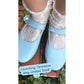 Mary Jane Scalloped Shoe- Blue