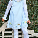 Turtleneck in Blue Posy
