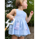 Bunny Pinafore Dress Set