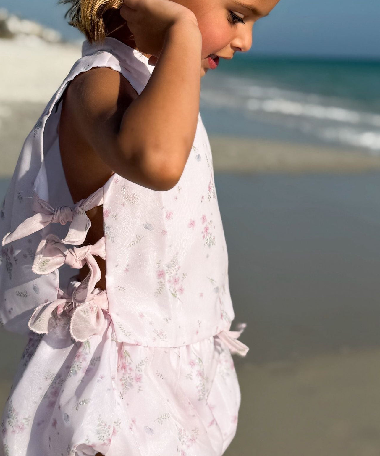 Kathryn Organza Set with Bubble Shorts