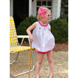 Anna Belle Bloomer - Candy Pink Bitty Dot