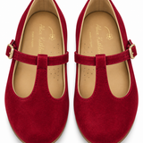 T-Strap Cranberry Velvet