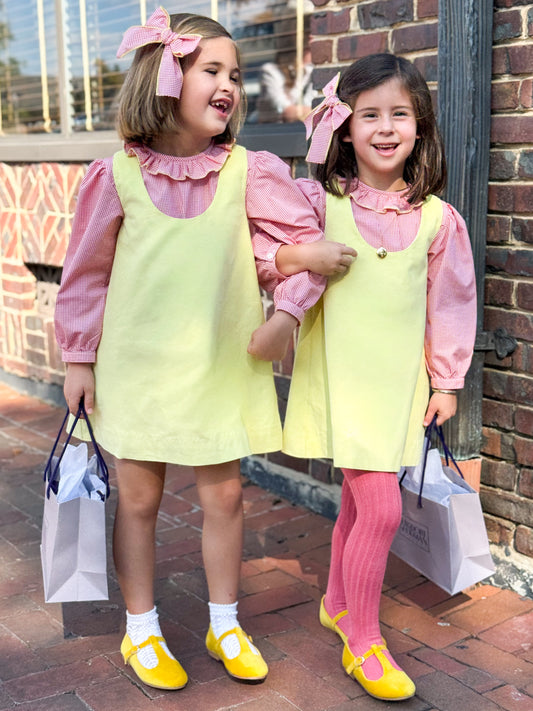 Ruffle Blouse- Amber Gingham