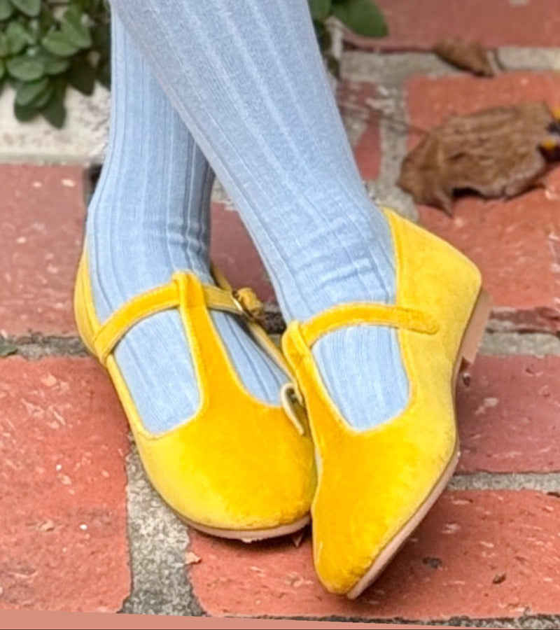 T-Strap Velvet Butter