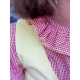 Ruffle Blouse- Amber Gingham