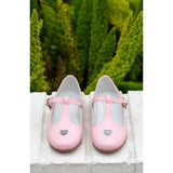 T-Strap Hearts- Poppy Pink