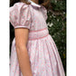 Smocked Waist Dress Set- Pink/Lilac