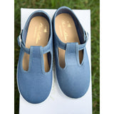 Canvas T-Strap in Light Navy