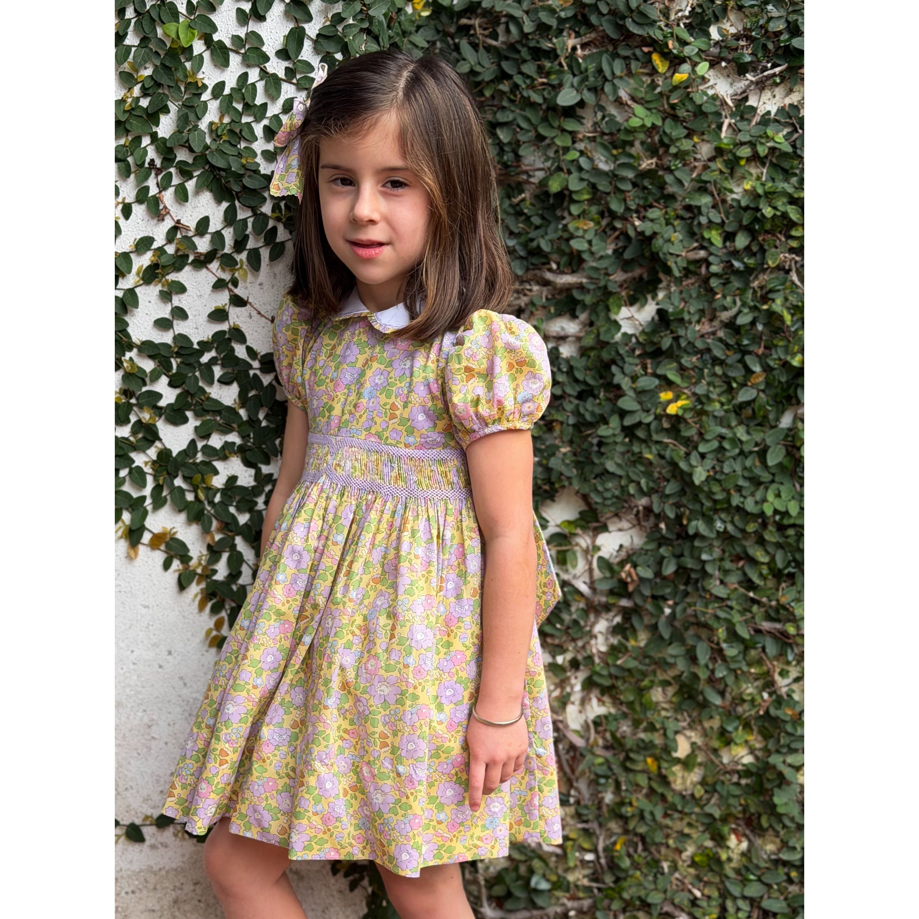 Smocked Waist Dress- Liberty of London
