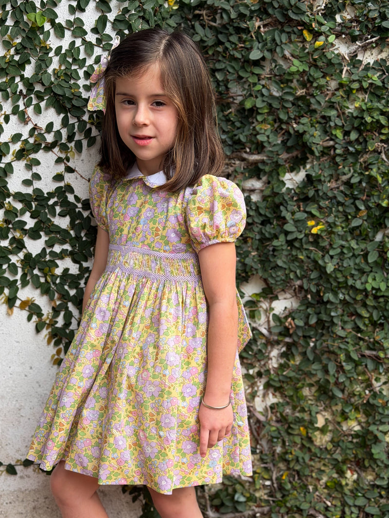 Smocked Waist Dress- Liberty of London