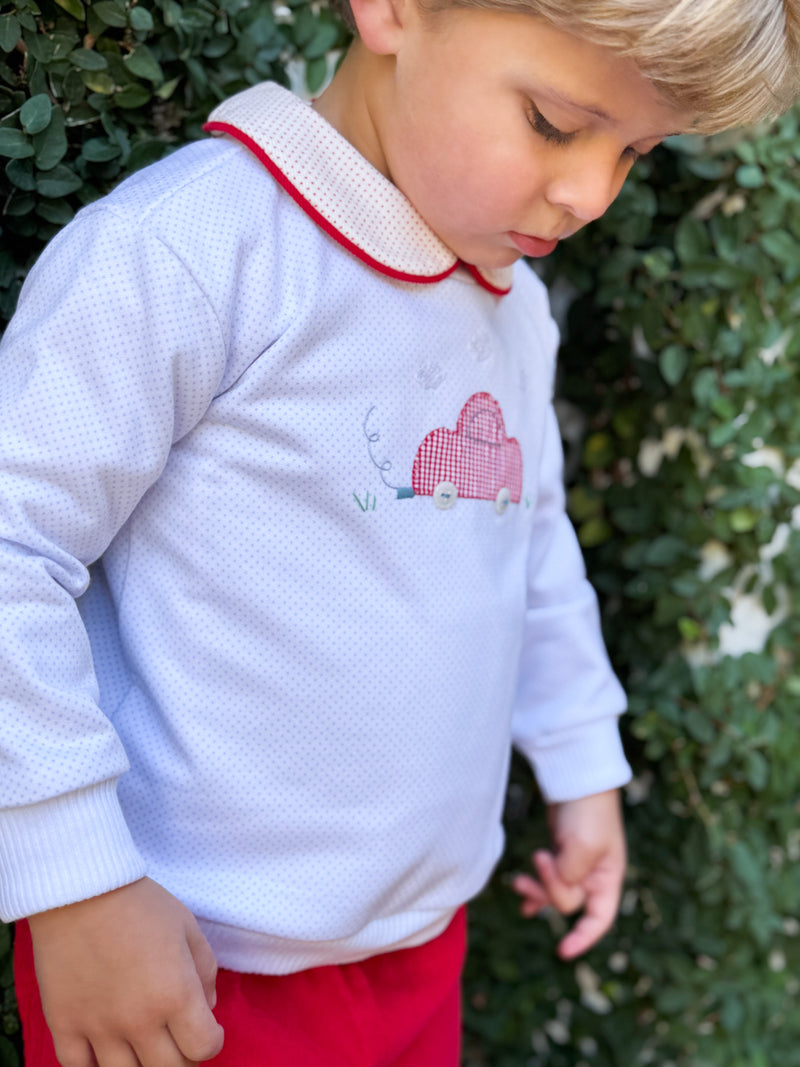 Car Applique Sweatshirt