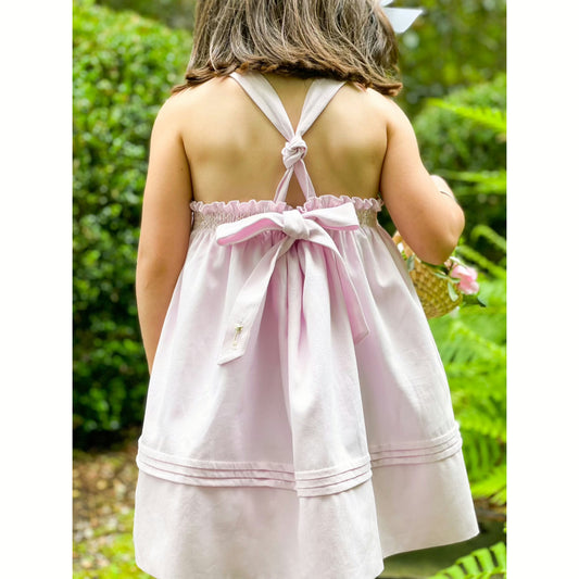 Smocked Beehive Pinafore