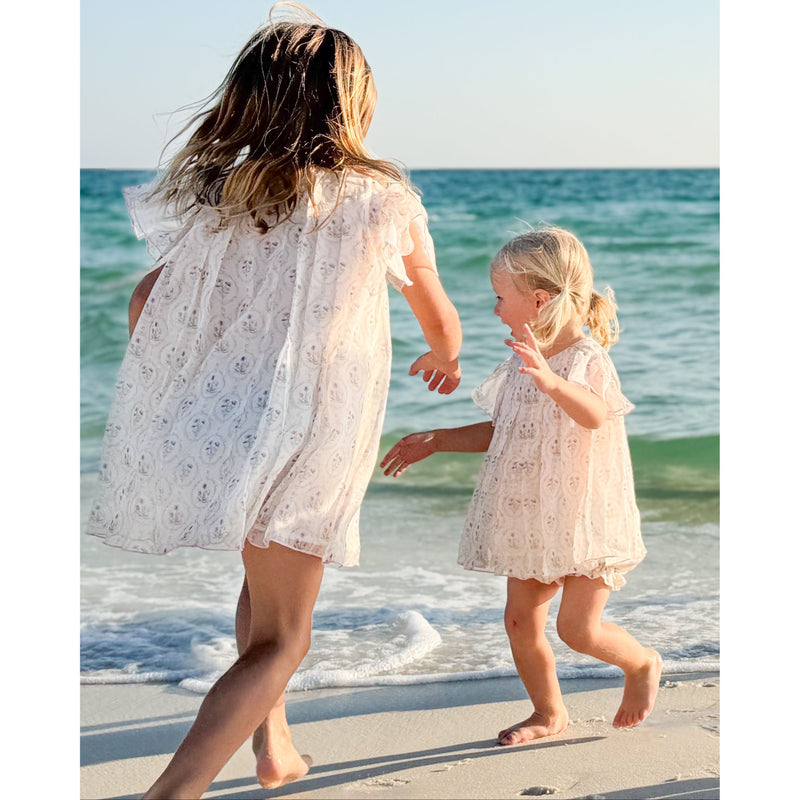 Annie Organza Dress Set with Bloomers