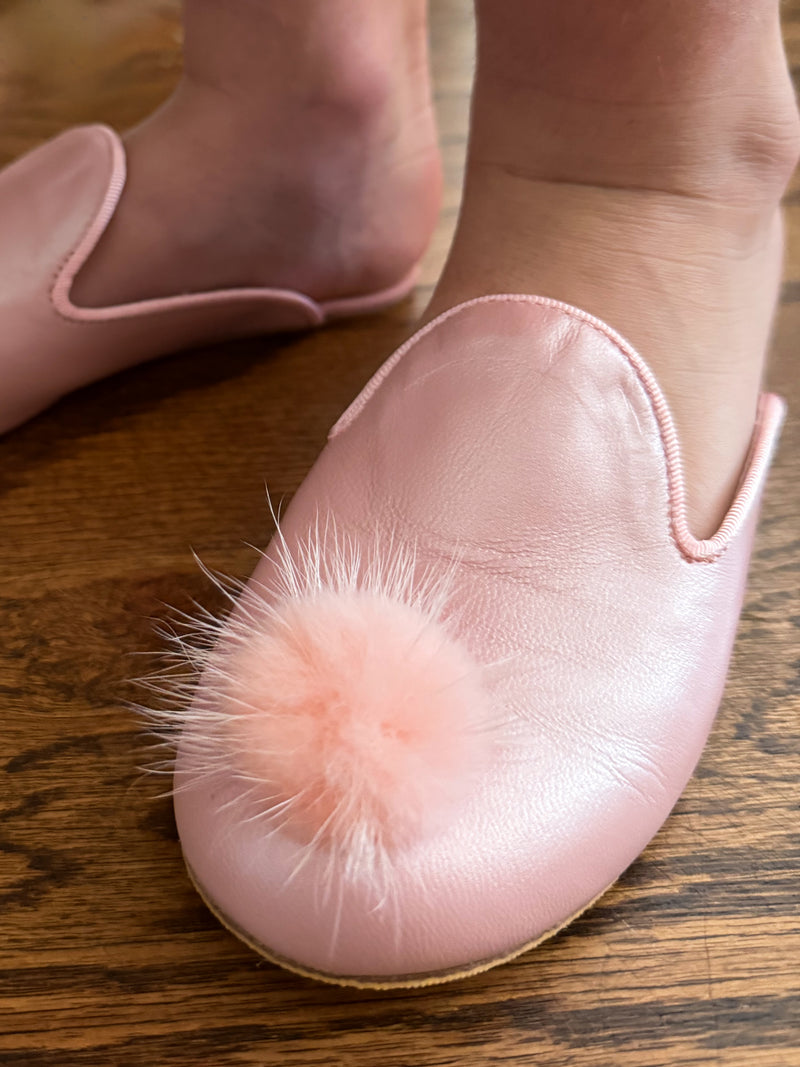 Girls Slippers- Pink/Pink Mink