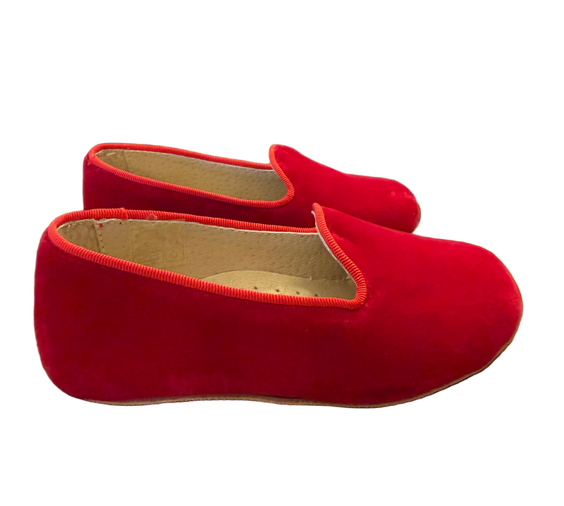 Boys Slippers- Red Velvet