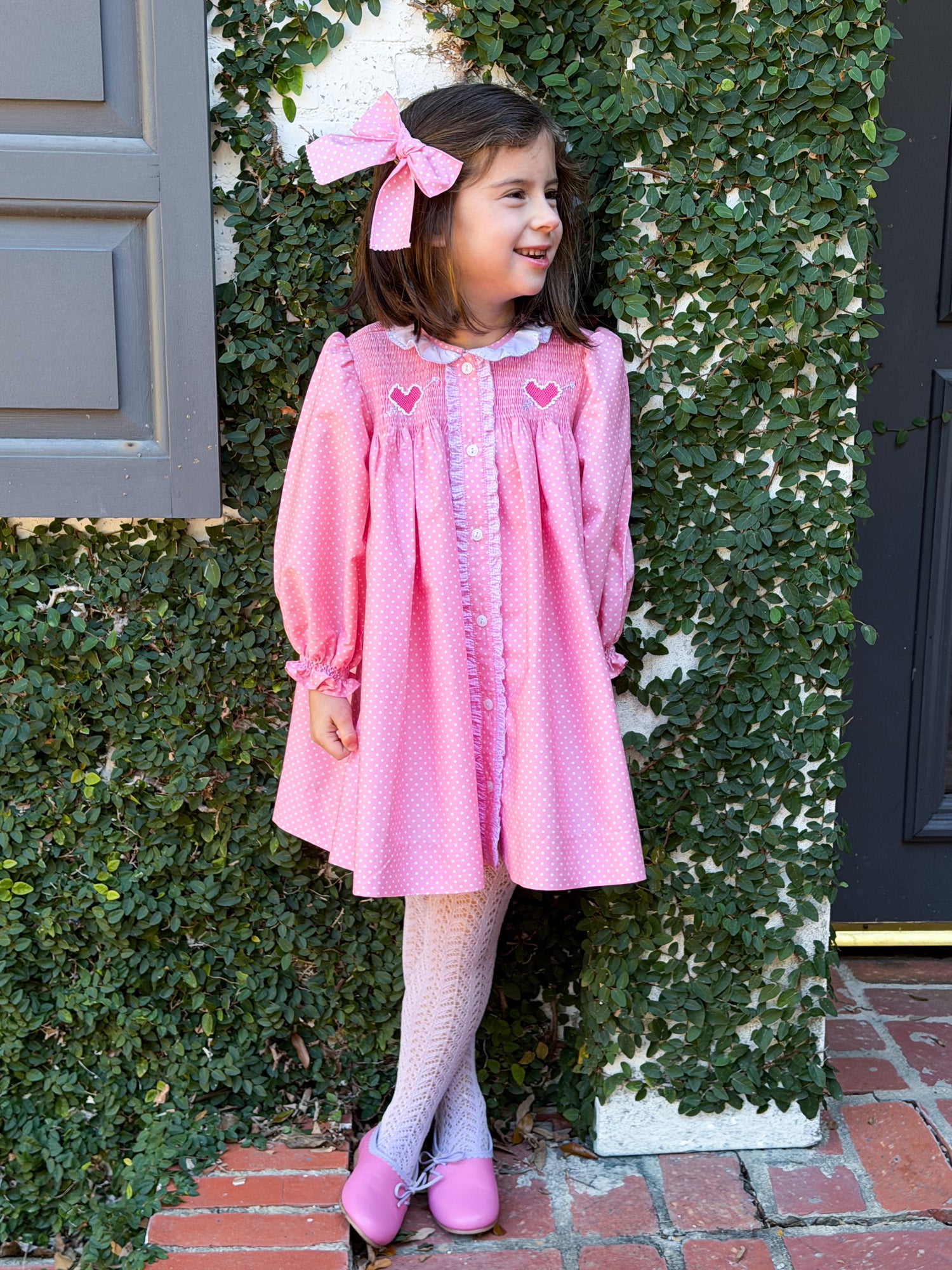 Love You! Pink Dot Dress