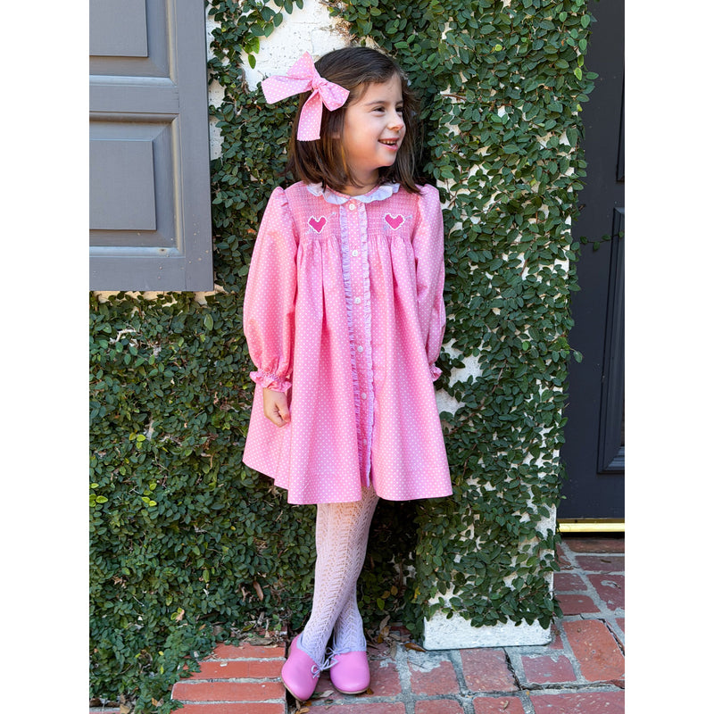 Love You! Pink Dot Dress