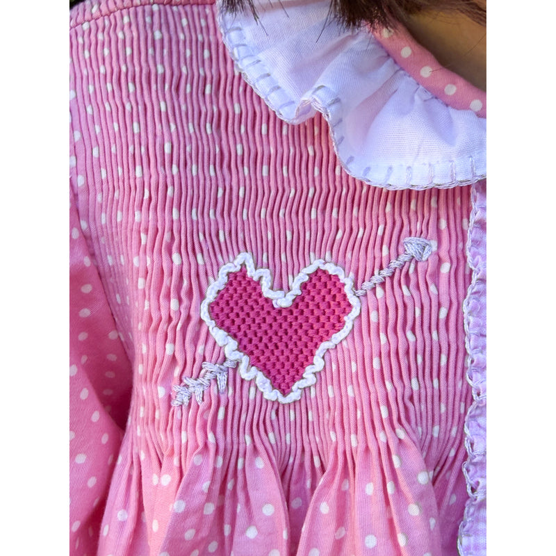 Love You! Pink Dot Dress