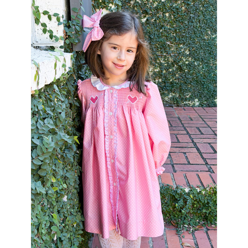 Love You! Pink Dot Dress